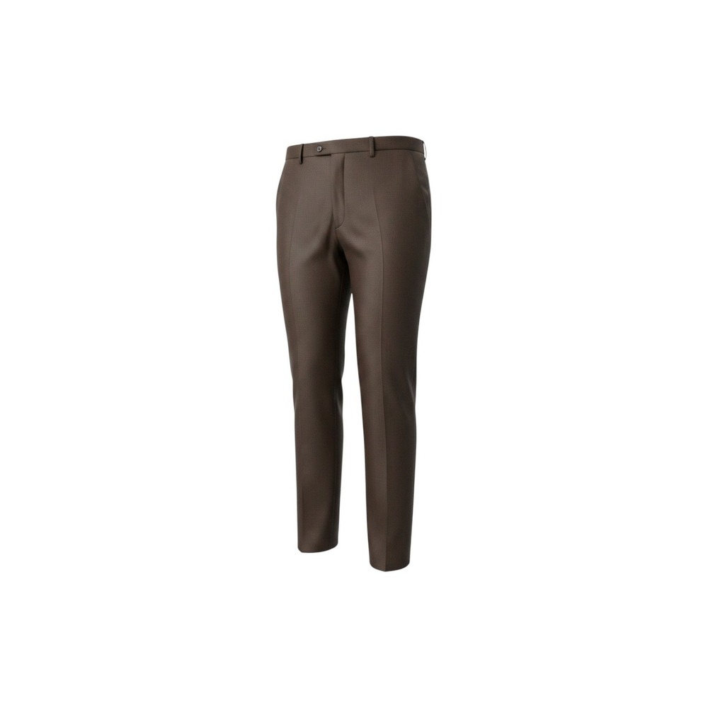 Louis Raphael Rosso Mens Brown Wool Blend Dress Pants 40x32 Herringbone Washable